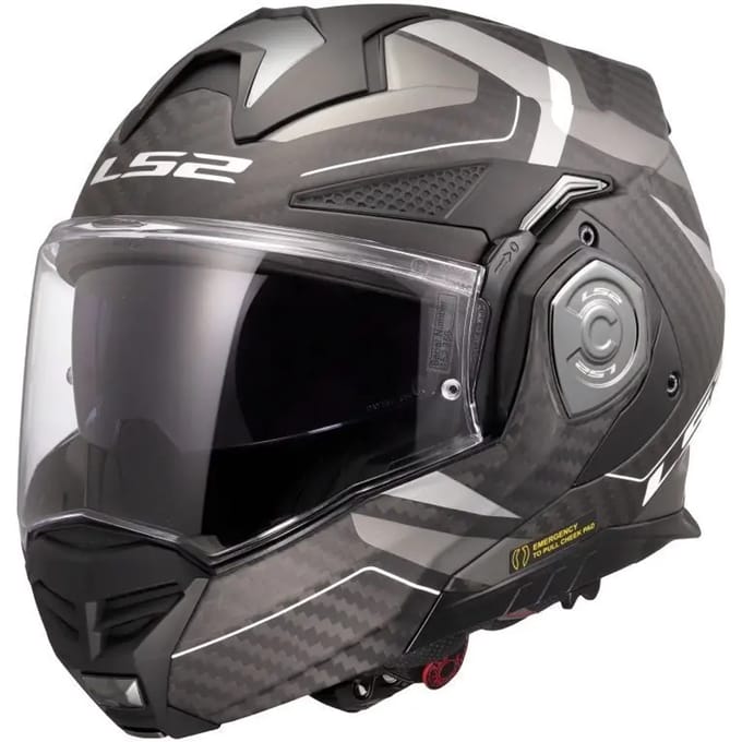 LS2 FF901 Advant X C Horizon Zilver Grijs 06 Systeemhelm - Helm