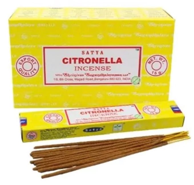 Satya Wierook Citronella - Citronella wierook - anti muggen - (12 pakjes)