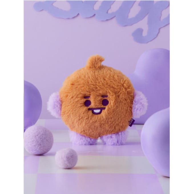 Line Friends BT21 staande pop met platte vacht (7 Opties) #SHOOKY purple
