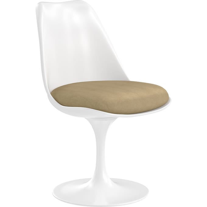 Knoll International Saarinen Tulip Stoel - Alpaca 02 - beige - wit