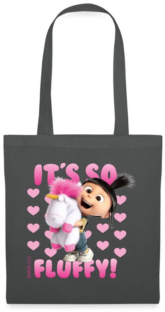 Minions Agnes It's So Fluffy Pink Tas Van Stof Schoudertas