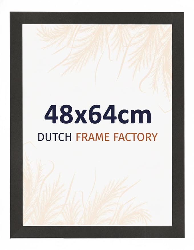 Fotolijst 48x64 cm - MDF - Zwart Mat - Benno