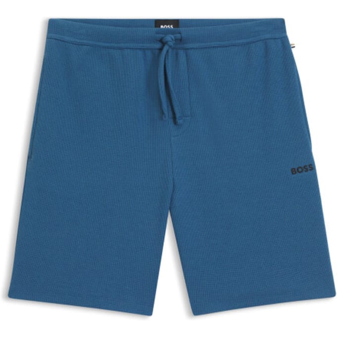 regular fit sweatshort van katoenmix model 'WAFFLE SHORTS'