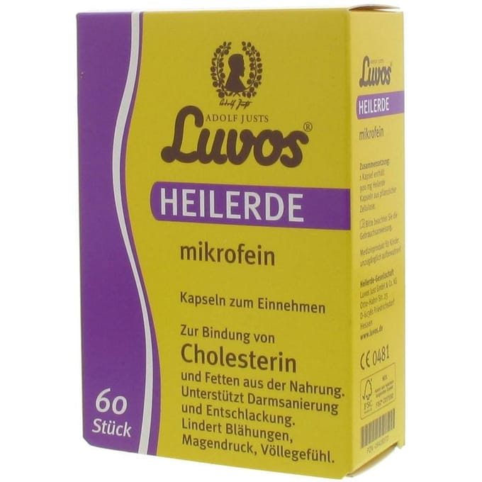 Adolf Justs Luvos Heilaarde Microfijn 900mg 60 Capsules