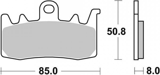 Plaquette de frein Ferodo pour Moto Ducati 1200 Multistrada 2017 AV Neuf