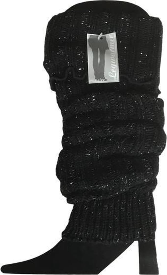 Beenwarmer - Glitter - Zwart