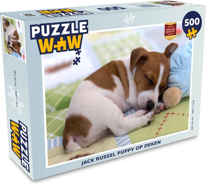 Puzzel Puppy - Slaap - Deken - Legpuzzel - Puzzel 500 stukjes