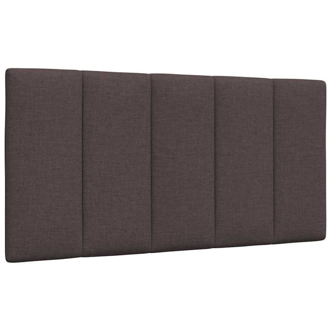 vidaXL - Hoofdbordkussen - "Hanko" - 100 - cm - stof - donkerbruin