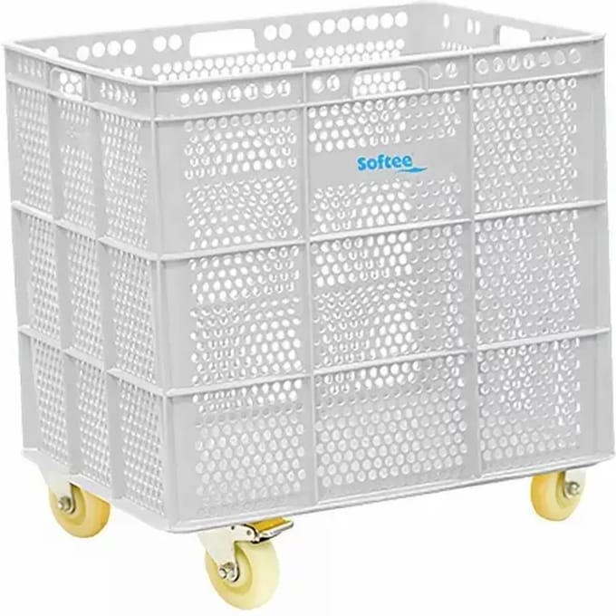 Pu Mand Met Wielen Blanco - 30