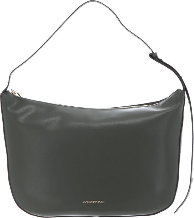 MANDARINA DUCK Leren Schoudertas Luna Hobo Military Olive Groene