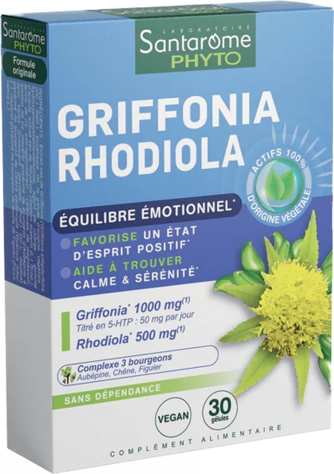 Santarome Griffonia Rhodiola 30 Capsules