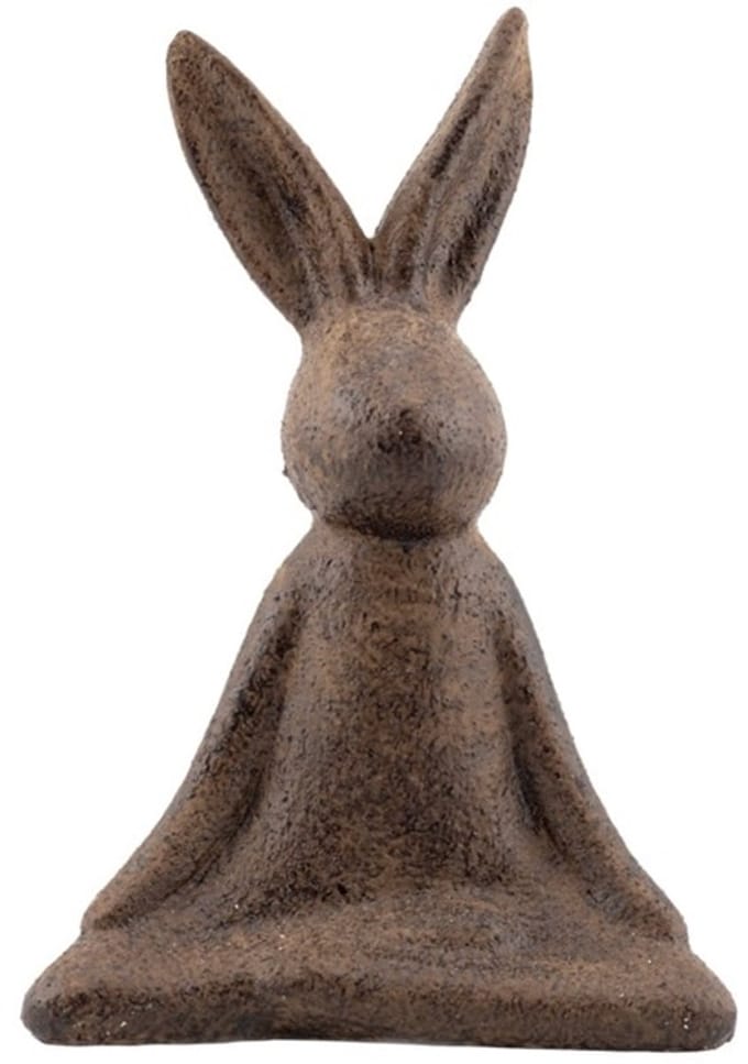 Aardewerk ornament zen konijn 15x6x15,5cm