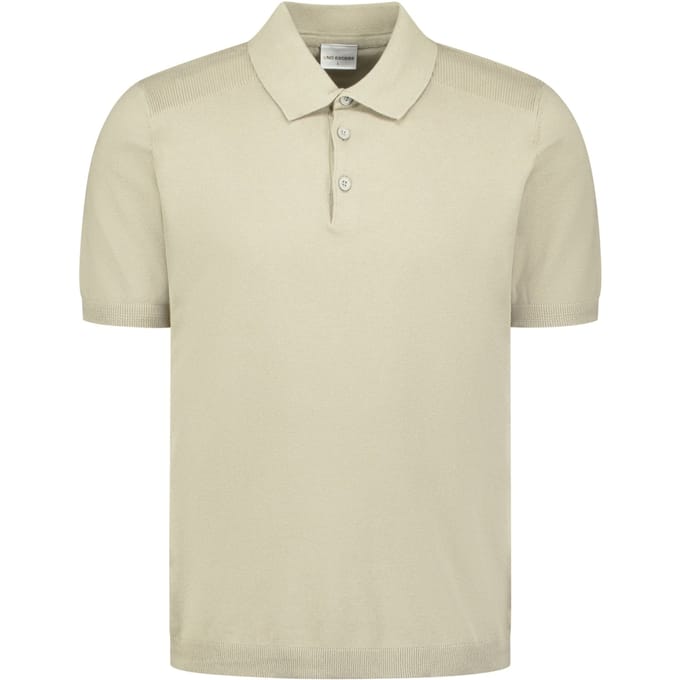 No Excess Pullover Short Sleeve Polo Button Taupe Größe: M | Poloshirts Outlet | Herren | Schwarz
