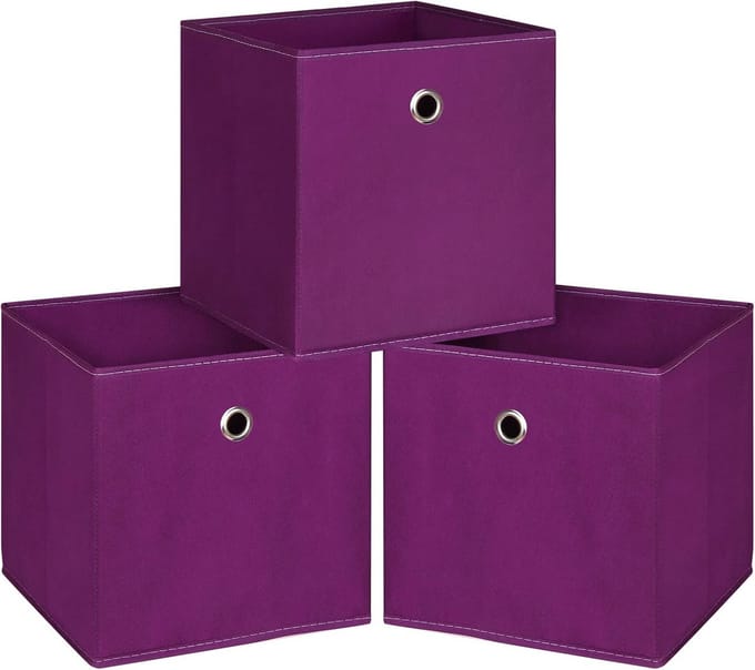 Opvouwbare opbergkubus 25 cm set van 3