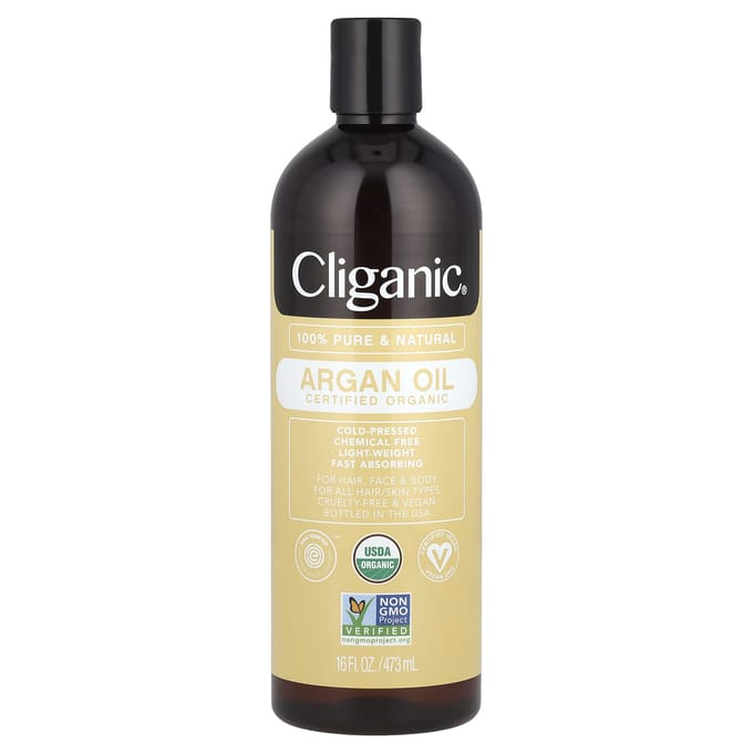 Cliganic, Organic Argan Oil, 16 fl oz (473 ml) beige