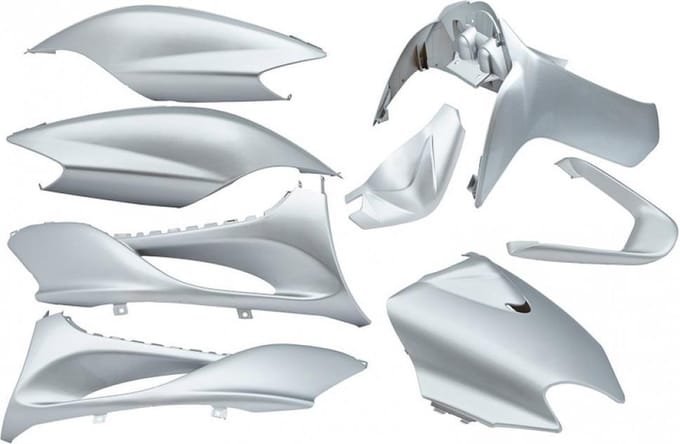 Kappenset Yamaha Jog-R 9-Delig Edge zilver metallic