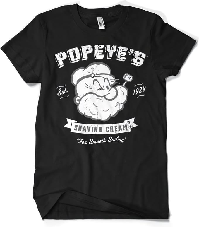 Popeye Shaving Cream Big Tall T-shirt KF-1-POP011-H48-7