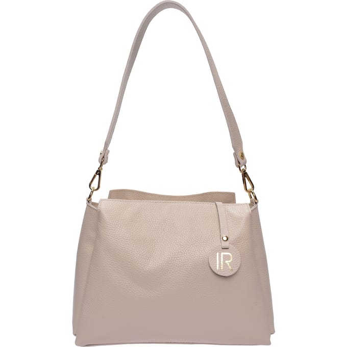 Isabella Rhea Beige Rundleer Tas