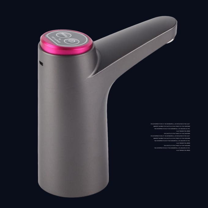 Distributeur d'eau automatique USB, pompe à eau électrique pour camping, ménage, noir, intégré gray