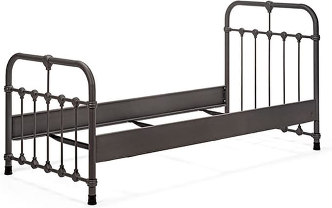 Bed Box Holland - Kinderbed - Erma - 90x200 - Antraciet - Metaal - lattenbodem -eenpersoons