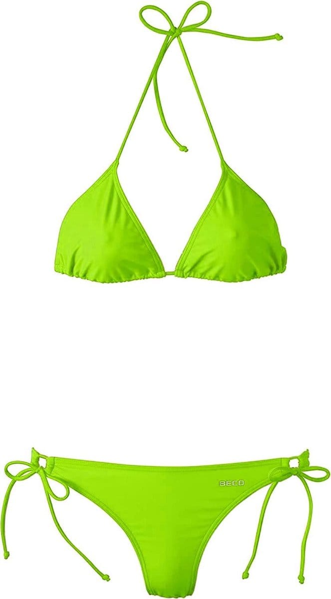 Beco Triangelbikini Dames Polyamide/elastaan Neongroen Mt 36