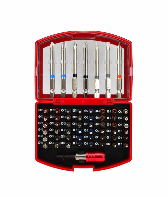 Awtools AW37925 Serie - Set Schroefbitjes - 56 Elementen - Magnetische Houder - Staal S2