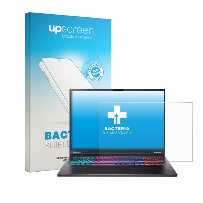 upscreen - Screenprotector voor Acer Nitro 18 AI AN18-61 - Folie Beschermfolie transparant antibacterieel