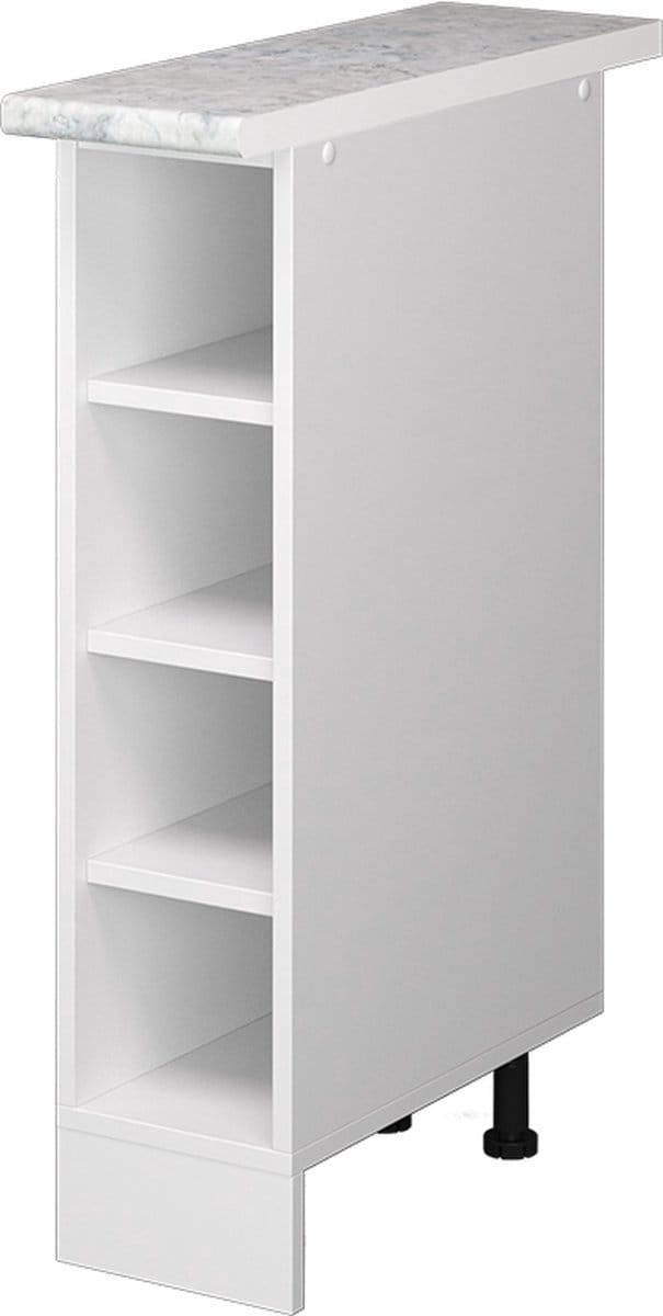 Vicco R-Line Open kast – 20 cm met open vakken, met werkblad Wit