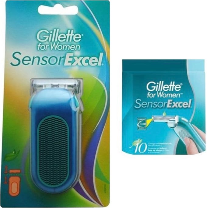 Gillette Sensor Excel Women 11 stuks Scheermesjes + Scheersysteem