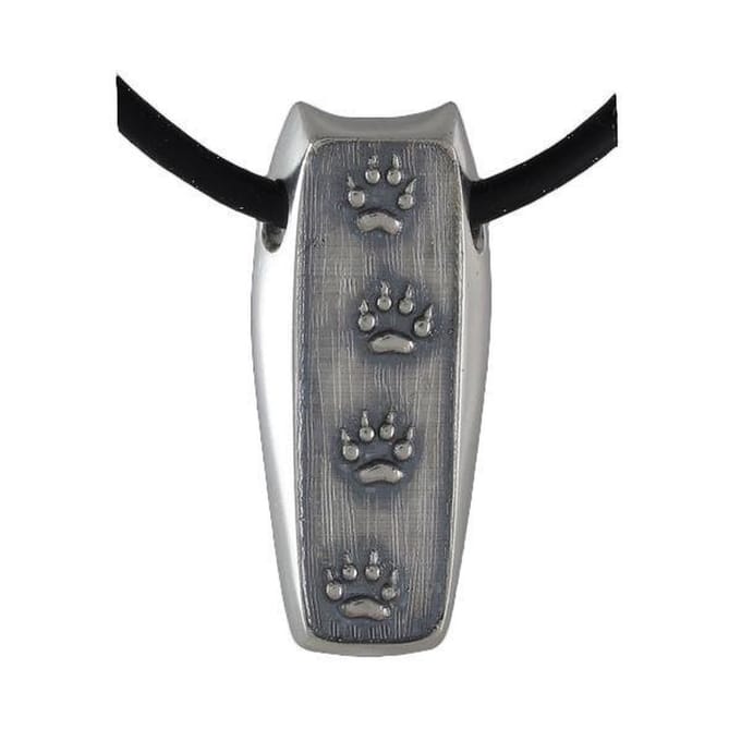 AuBor ®. Hanger. Zilver. Wolvensporen.