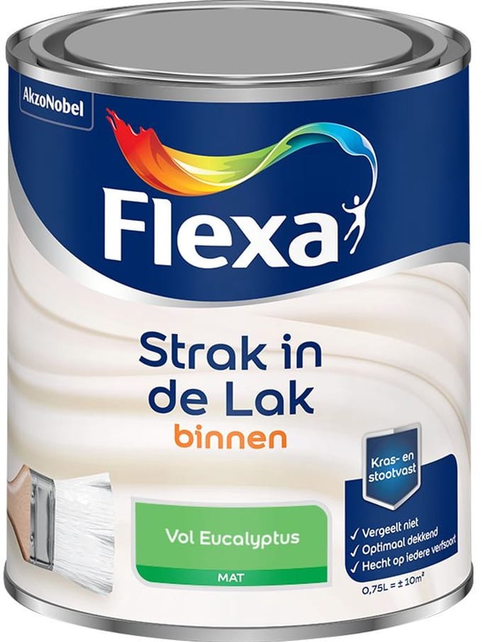 Flexa - Strak In De Lak Binnenlak Mat - Vol Eucalyptus - Mengverf - 750 Ml
