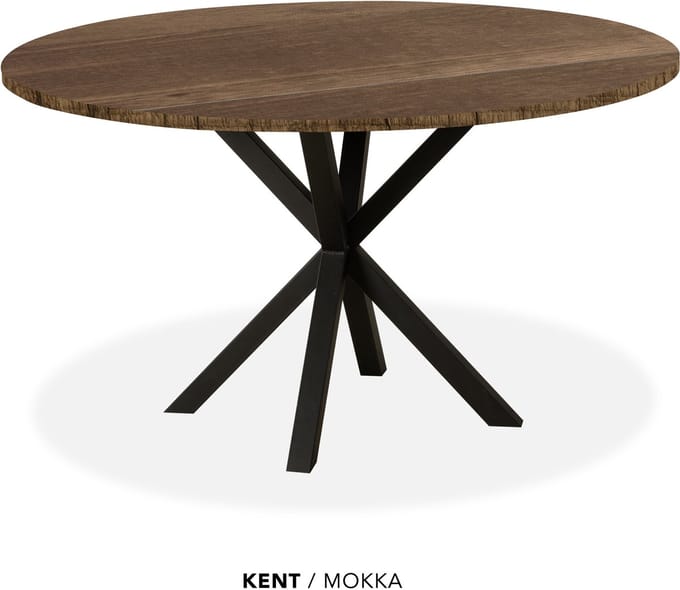 Maxfurn - Eettafel rond | Zeer krasvast | Kleur: Mokka | diameter 140cm