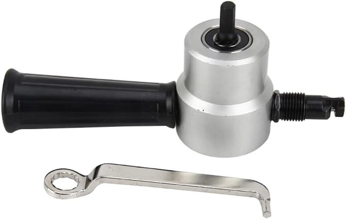 Metaalplaat Snijder - Nibbler Cutter Kit - Metaal Bewerken - Dubbele Kop Ontwerp - 1.8mm Dikte - Zilver