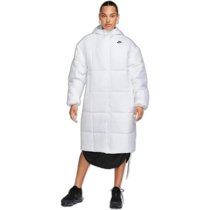 Nike Sportswear Classic Parka Lange Winterjas - Maat M - Therma Fit - Wit