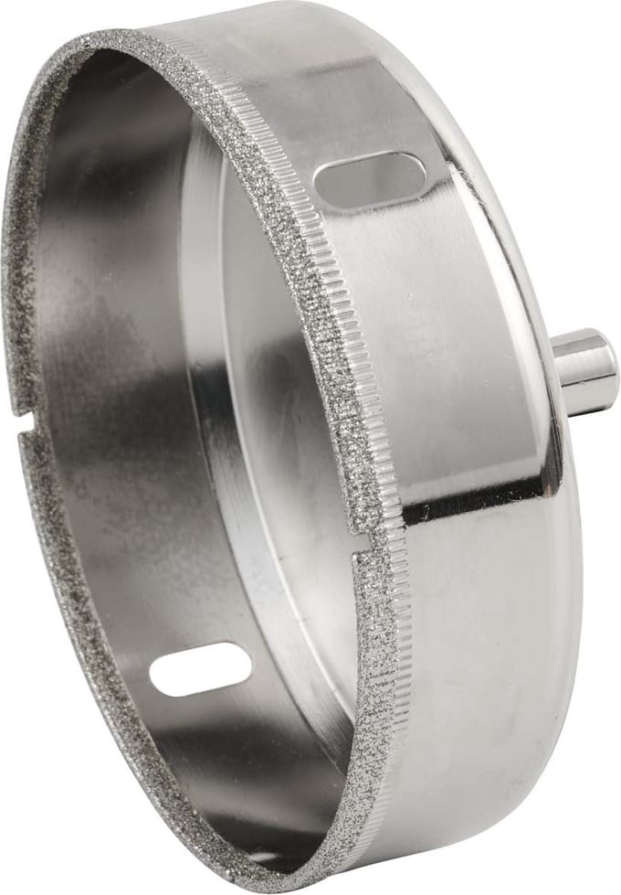 Qerato Tegelboor 100 mm nat - Glasboor - Diamantboor
