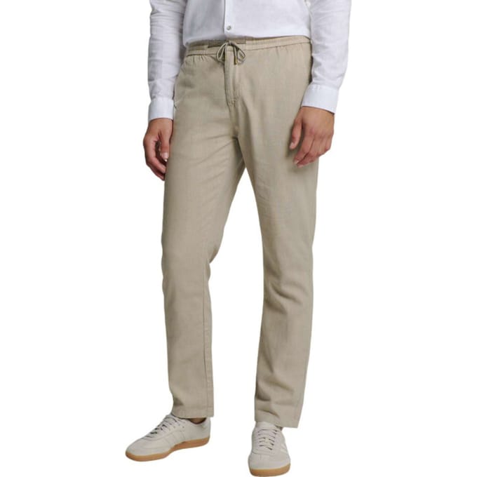 No Excess Pants With Linen Garment Dyed Light Desert Größe: XL | Chinos Outlet | Herren | Weiß