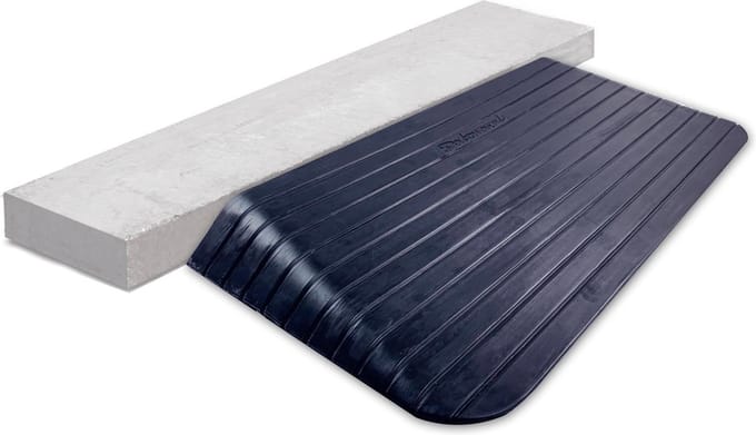 Datona® Rubberen drempelhulp 100MM hoog 2 stuks