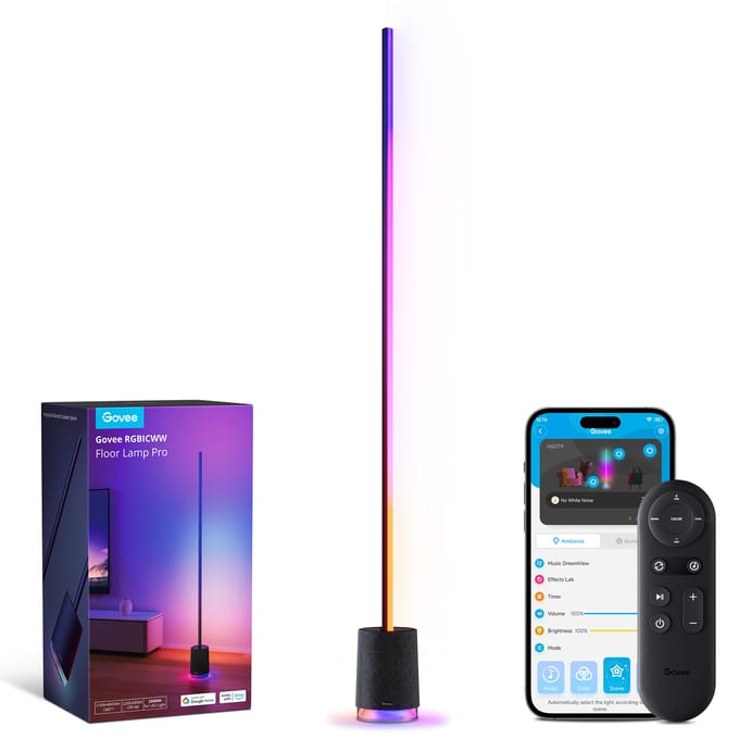 Govee slimme vloerlamp 170 cm Matter RGBICWW - met speaker