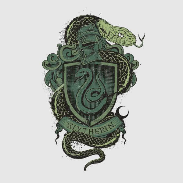 Harry Potter Slytherin Drawn Crest dames t-shirt - Grijs - S