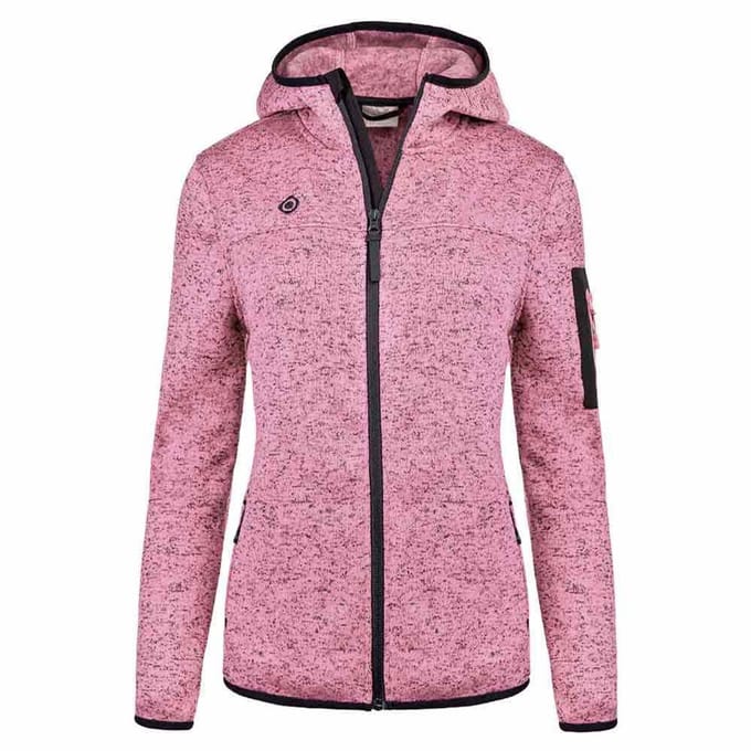 Izas Helsinki W Fleece Met Kap Roze S Vrouw