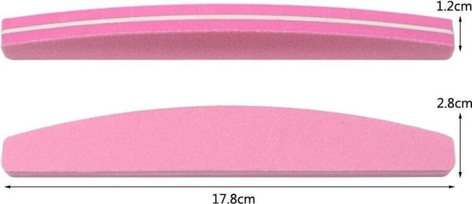 NAIL BUFFER TRAPEZE (10STUK) BLAUW - BUFFERNAIL - TRAPEZE - NAGEL - BLAUW - 10STUKS