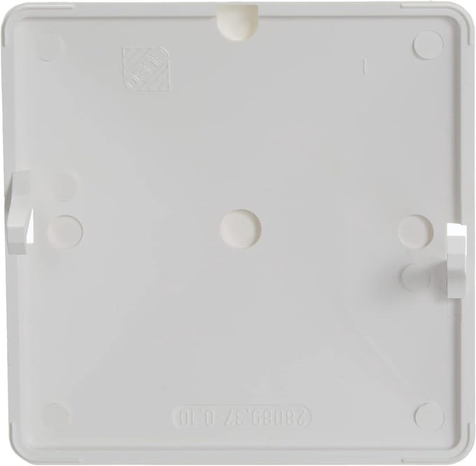 Afdekplaat - Blind Plaatje - Renovatie Werk - Vergrendelbaar - 80x80 mm - Zuiver Wit