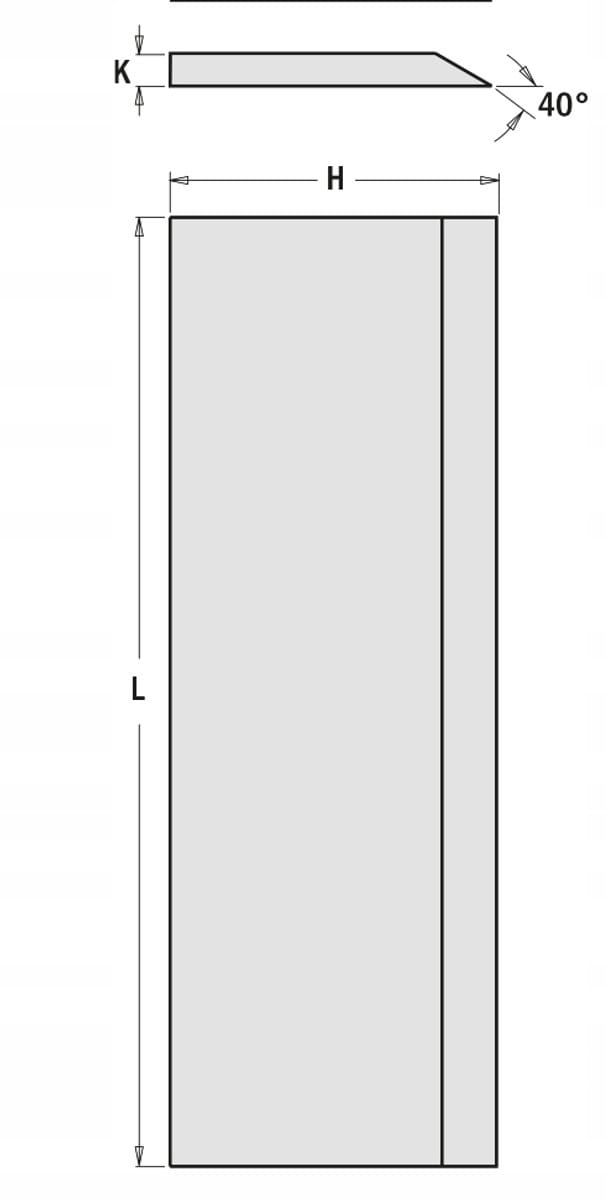 HSS Premium - Schaafmessen - 250x30x3 mm - 18% Wolfraam - Voor Hout