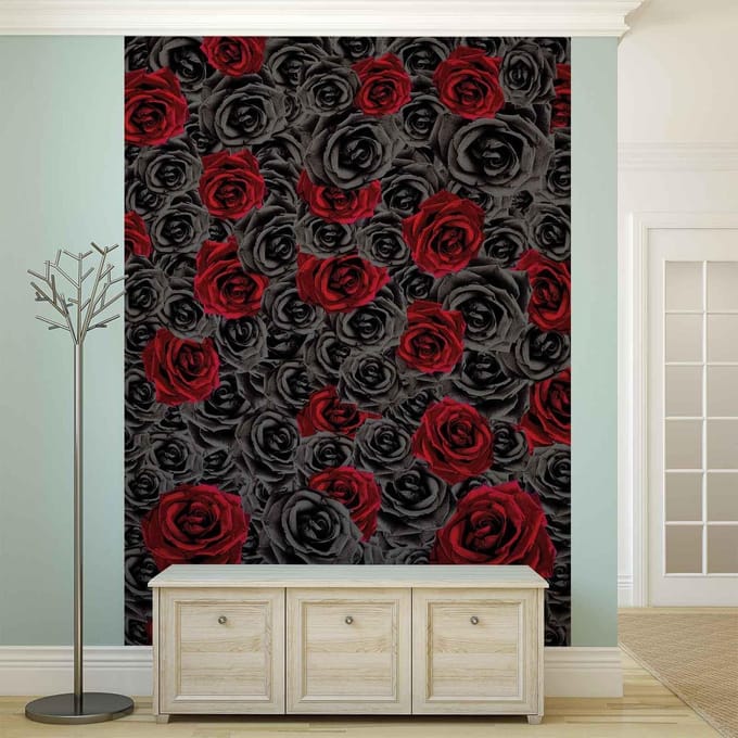 Fotobehang Roses  | XXL - 206cm x 275cm | 130g/m2 Vlies