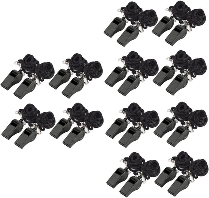 Set fluitjes - Oefen fluitjes - Huisdier training - Luid geluid - 46 cm - Diverse kleuren