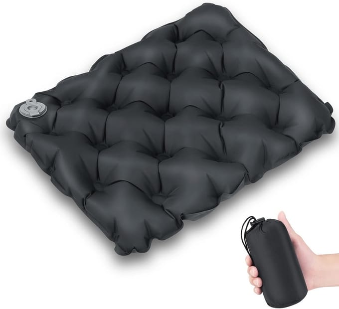 Opvouwbaar en Opblaasbaar Zitkussen voor Outdoors, Camping, en Elk Avontuur