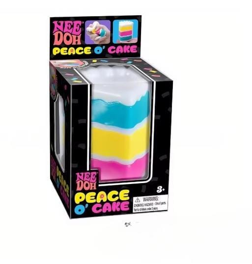 2027  Needoh Peace O' Cake Squishy Speelgoed Nee Doh Regenboog Taart Stress Fidget Sensorisch Speelgoed black