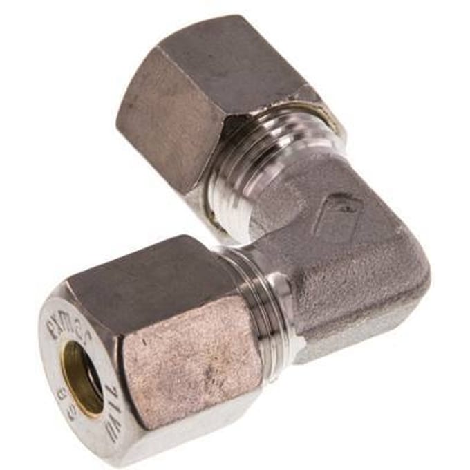 8S RVS L-Knelfitting 90 graden 630 Bar DIN 2353 - FL2E-O-ST-08-S
