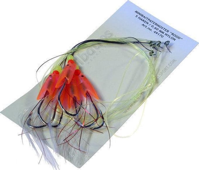 Albatros Red Minibait Paternoster - Maat 1-0 - 150 cm