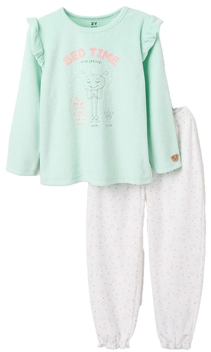 Zippy 3107446001 Pyjama Met Lange Mouwen Groen 5-6 Years Meisje